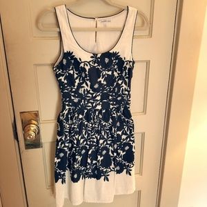 Ivory and black floral dress by Charlotte Russe